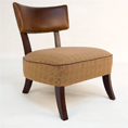 Contrast Upholstery Open Back Chair